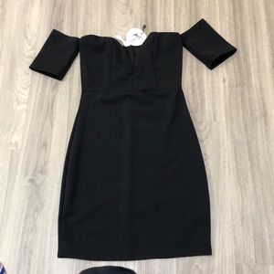 Black tight fitted dress